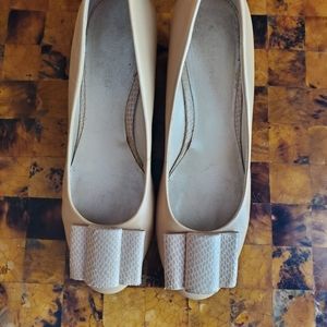 Used Nine West Tan Wedge.